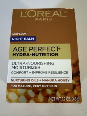 L'Oréal Age Perfect Hydra-Nutrition Night Balm - Gold/White